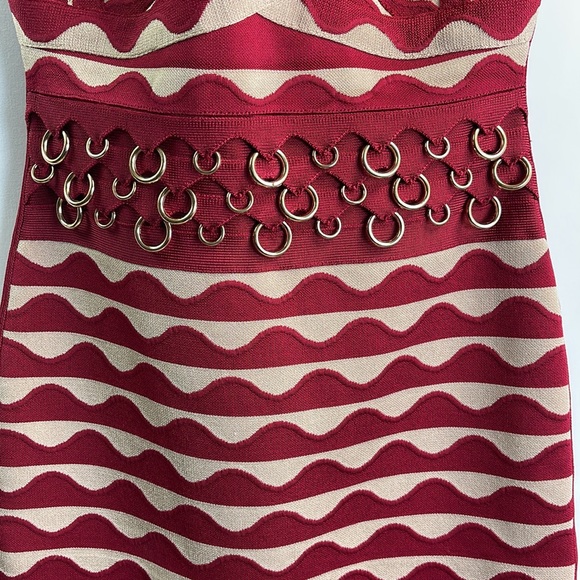Herve Leger Halter Dress NWT Medium - Picture 7 of 17